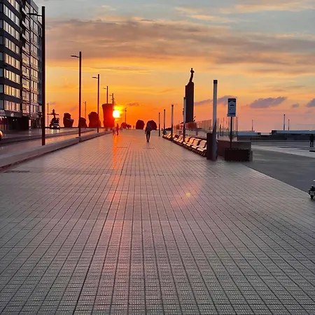 Lägenhet Sea,sun And Fun Vernieuwd Modern Op Toplocatie 50 M Visserkaai Oostende